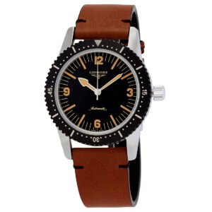 Longines Skin Diver Automatic Black Dial Watch l2.822.4.56.2