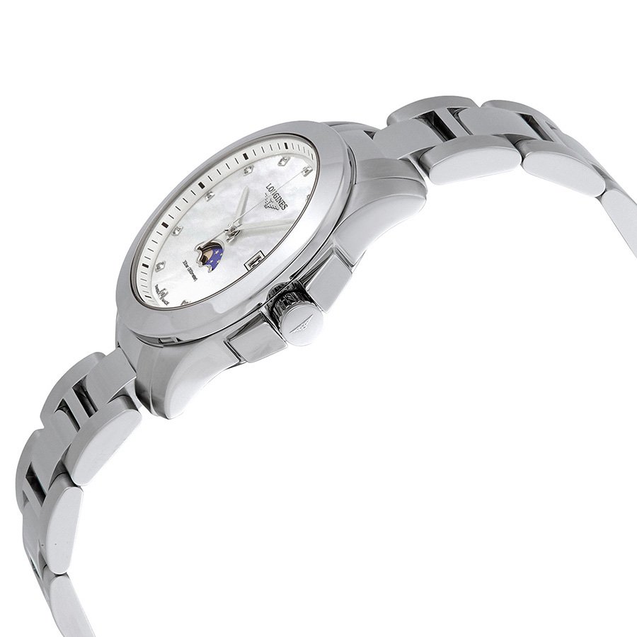 Longines Conquest Diamond White Mother of Pearl Dial Ladies Watch L3.381.4.87.6 - Image 2
