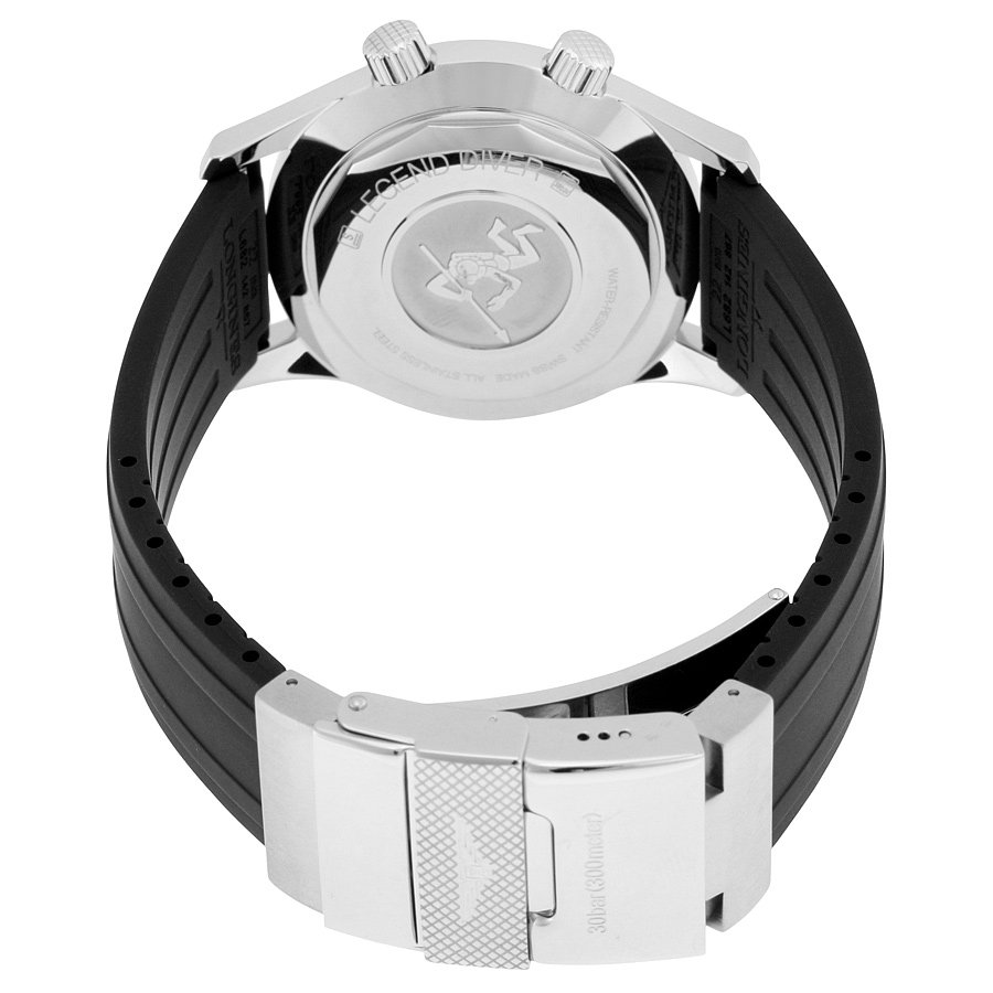 Longines Legend Diver Automatic Black Dial Men's Watch L3.674.4.50.9 - Image 3