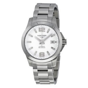 Longines Conquest Automatic White Diail Stainless Steel Men's Watch L3.676.4.16.6