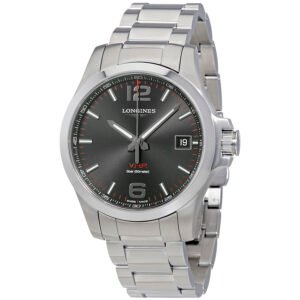 Longines Conquest V.H.P. Perpetual Black Dial Men's Watch L3.716.4.56.6