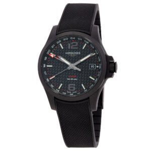 Longines Conquest V.H.P. Quartz Black Dial Men's Watch L37182669