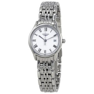 Longines Lyre White Dial Ladies Steel Watch L4.259.4.11.6