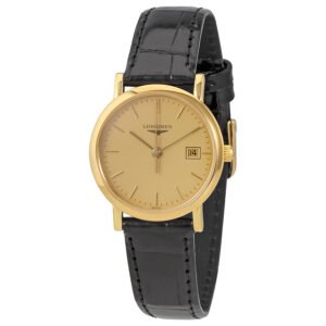 Longines Presence Champagne Dial Ladies 18K Yellow Gold Watch L4.279.6.32.0