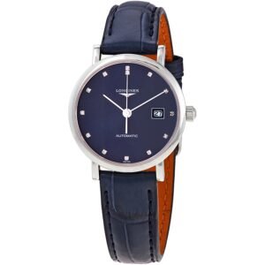 Longines Elegant Automatic Diamond Blue Dial Ladies Watch L4.310.4.97.2