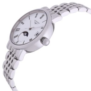 Longines Elegant Quartz Moon Phase White Dial Ladies Watch L4.330.4.11.6
