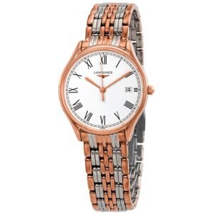 Longines Lyre White Matt Dial Ladies Two Tone Watch L43591117