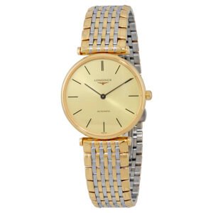 Longines Grande Classique Gold Tone Dial Automatic Ladies Two Tone Watch L4.708.2.32.7