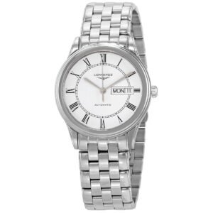 Longines Flagship Automatic White Matt Dial Men's Watch L4.899.4.21.6