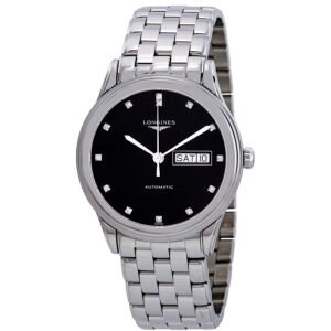 Longines Flagship Automatic Diamond Black Dial Men's Watch L48994576