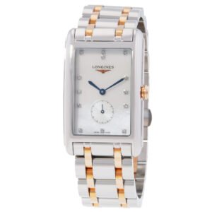 Longines DolceVita Quartz Diamond White Mother of Pearl Dial Unisex Watch L5.755.5.87.7