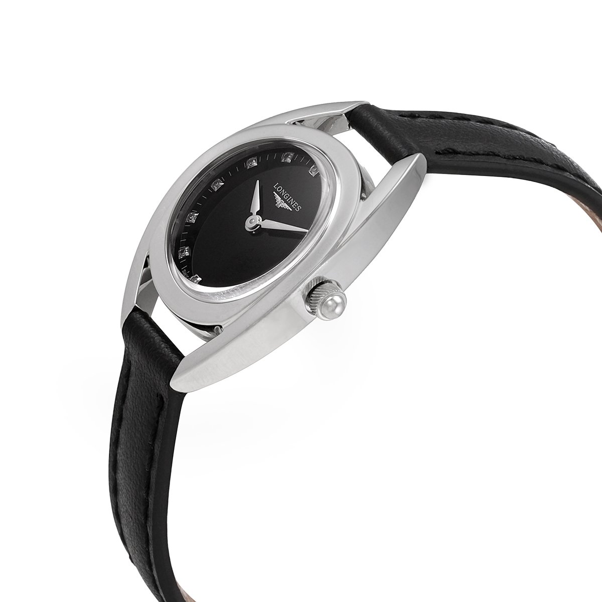 Longines Equestrian Quartz Diamond Black Dial Ladies Watch L6.135.4.57.0 - Image 2