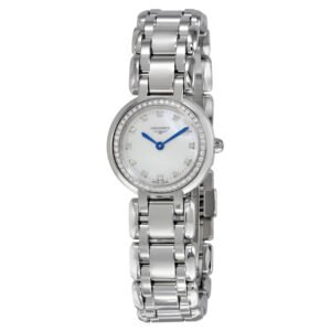 Longines Primaluna Mother of Pearl Dial Stainless Steel Diamond Ladies Watch L8.109.0.87.6