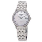 Longines Flagship Classic Automatic Diamond White Mother of Pearl Dial Ladies Watch L4.374.4.88.6