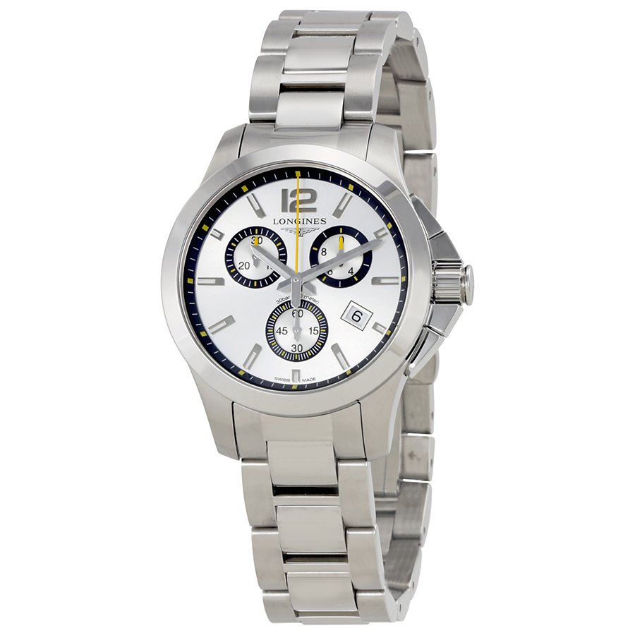 Conquest Chronograph Silver Dial Watch L33794786 - luxury watch
