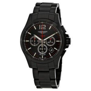 LONGINES Conquest V.H.P. Chronograph Black Carved Dial Men's Watch L37272566