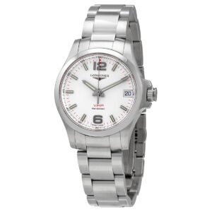 Conquest Quartz Silver Dial Watch L3.316.4.76.6 - luxury watch