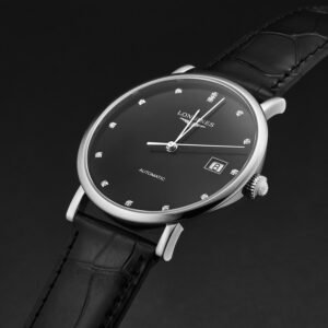LONGINES Elegant Diamond Black Dial Men's Watch L4.810.4.57.2