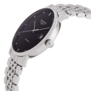 LONGINES Elegant Automatic Diamond Black Dial Men's Watch L4.910.4.57.6