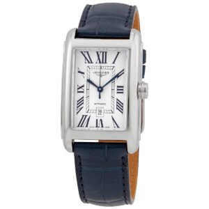 LONGINES Automatic Silver Dial Blue Leather Men's Watch L5.757.4.71.9