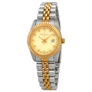 Mathey III Quartz Crystal Gold Dial Ladies Watch D810BDI - luxury watch
