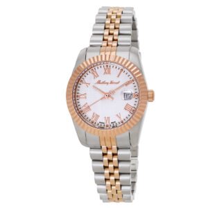 Mathy III Roman Quartz White Dial Ladies Watch D810BRA - luxury watch