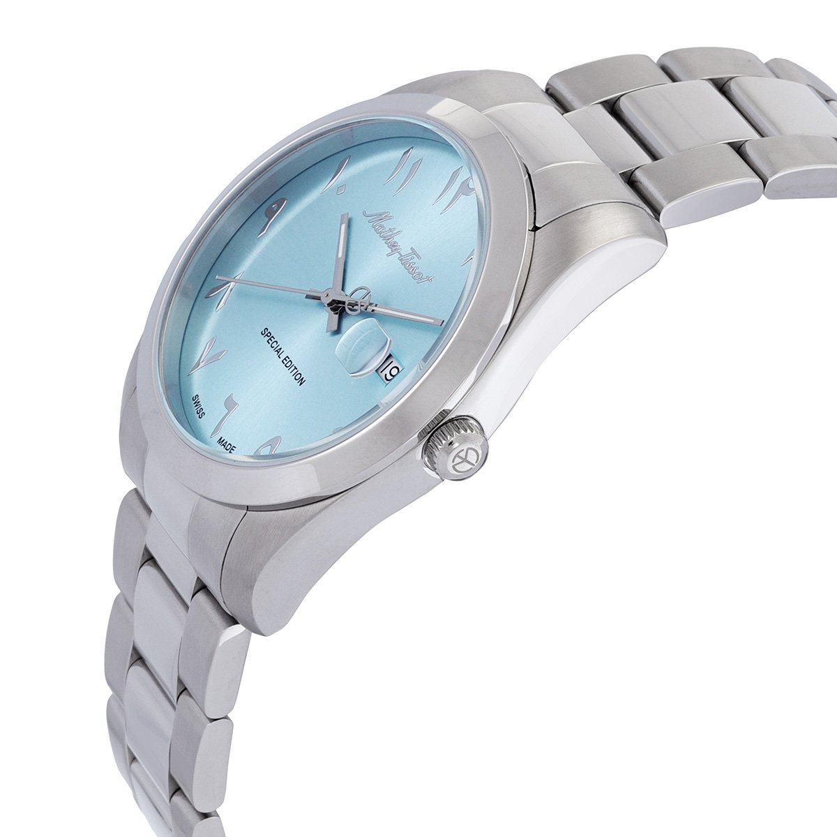 MATHEY-TISSOT Mathy Orient Quartz Blue Arabic Dial Men's Watch H450APSK