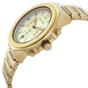 MICHAEL KORS Oversized Prescott Chronograph Quartz Gold Dial Men's Watch MK9249