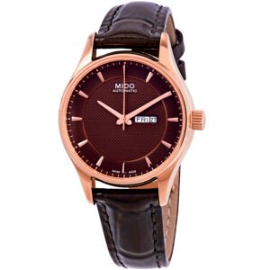 Mido Belluna Automatic Bronze Dial Ladies Watch M0012303629112