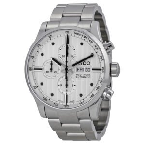 Mido Multifort Chronograph Silver Dial Stainless Steel Men's Watch M0056141103100