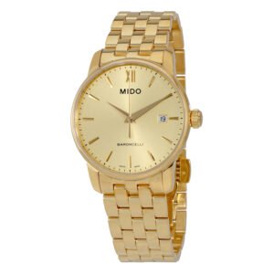 Mido Baroncelli Yellow Gold PVD Steel Men's Watch M0134103302100