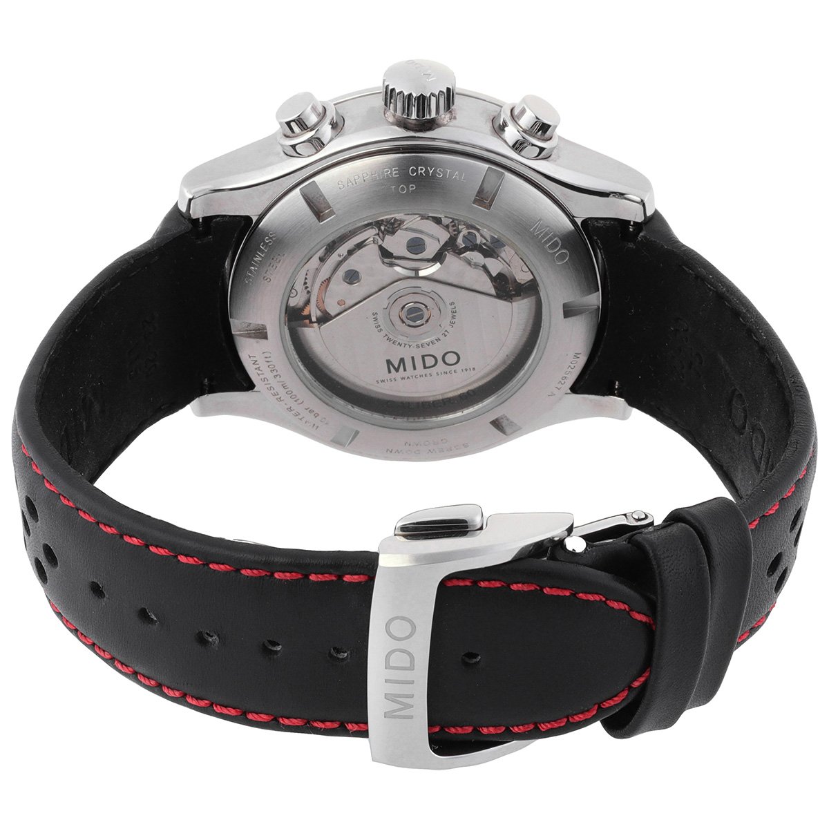 Mido Multifort Chronograph Automatic Black Dial Men's Watch M0256271606100BLKRD - Image 3