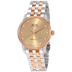 MIDO Baroncelli II Gold Dial Automatic Two-tone Men's Watch M8600.9.67.1