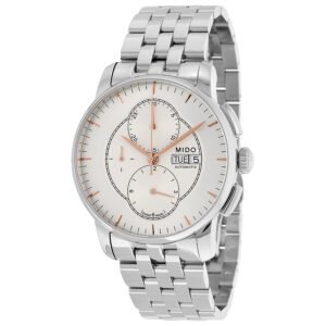 Mido Baroncelli Automatic Chronograph Silver Dial Stainless Steel Men's Watch M86074101