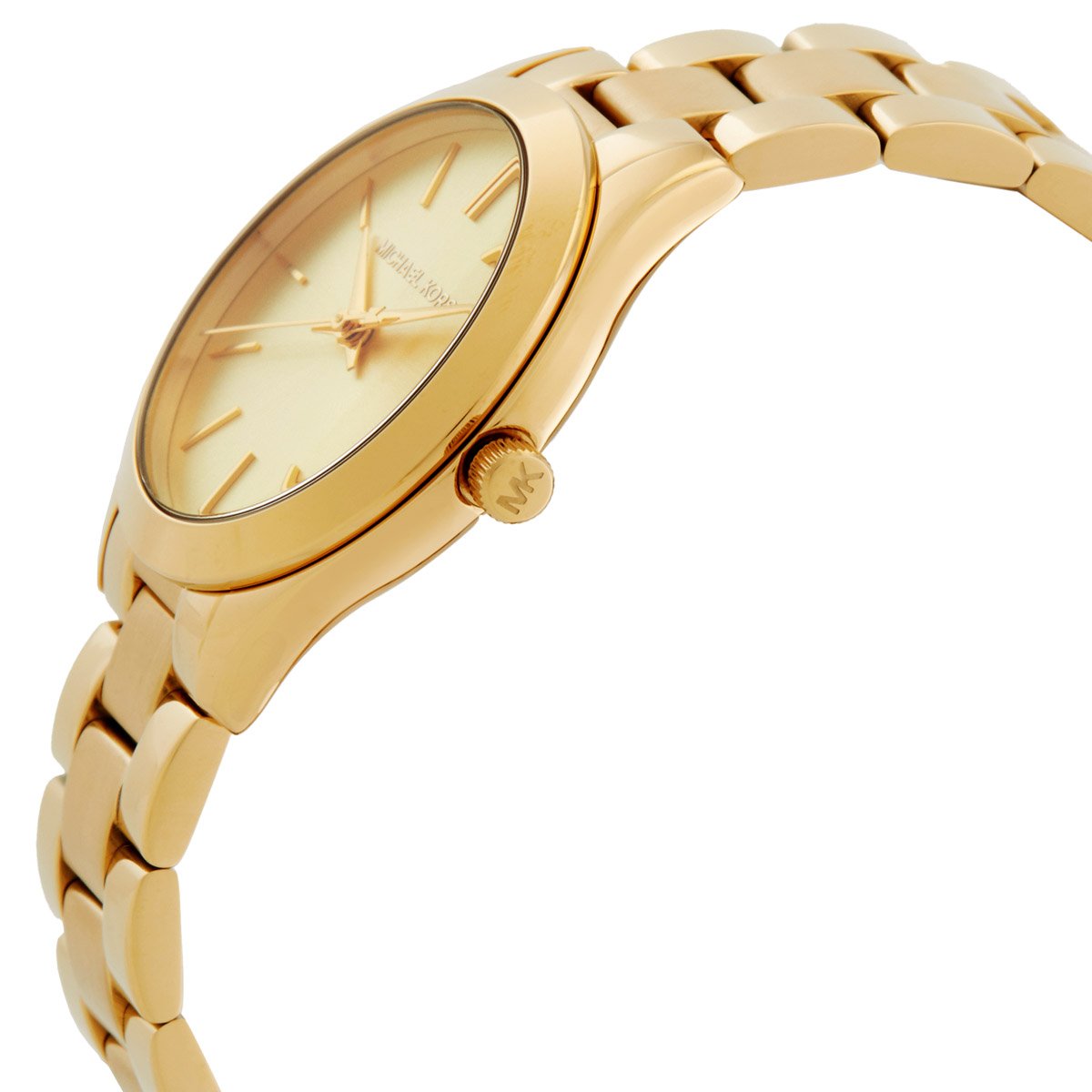 Michael Kors Slim Runway Quartz Gold Dial Ladies Watch MK7561SET - Image 2