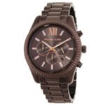 Michael Kors Oversized Lexington Chronograph Quartz Brown Dial Men's Watch MK9224