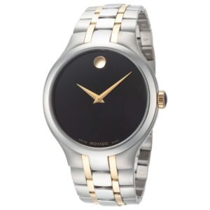 Movado Collection 39mm Black Dial Men's Quartz Watch 0606958