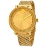 Bold Gold-tone Metallic Dial Ladies Watch 3600580 - luxury watch