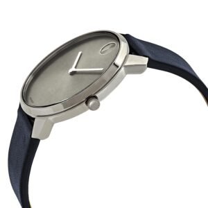MOVADO Bold Quartz Grey Dial Blue Leather Men's Watch 3600586