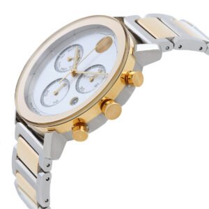 MOVADO Bold Evolution Chronograph Quartz Silver Dial Two-Tone Men's Watch 3600888