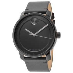 Bold 41mm Black Dial Men's Quartz Watch 3600918