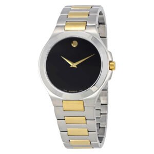 Movado Collection Black Dial Two-tone Men's Watch 0606907