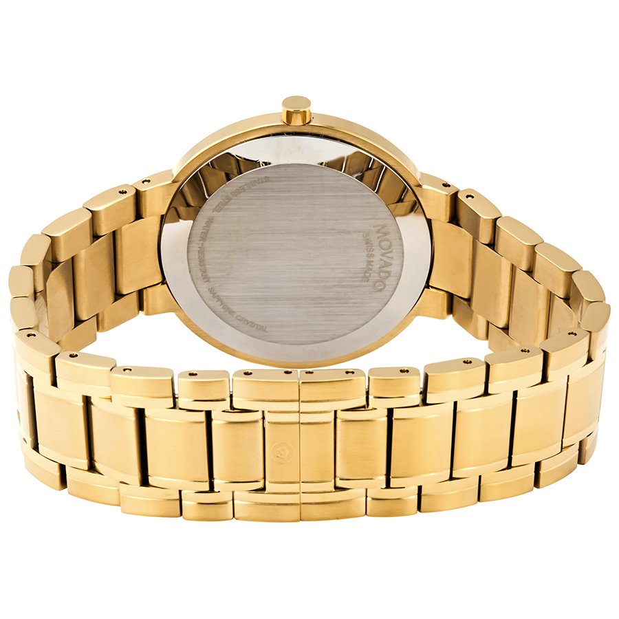 Movado Stiri Quartz Black Dial Yellow Gold PVD Men's Watch 0607279 - Image 4