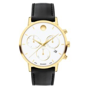 Movado Museum Classic Chronograph Quartz White Dial Men's Watch 0607888