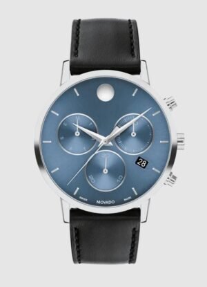 Movado Museum Classic Chronograph Quartz Blue Dial Men's Watch 0607889