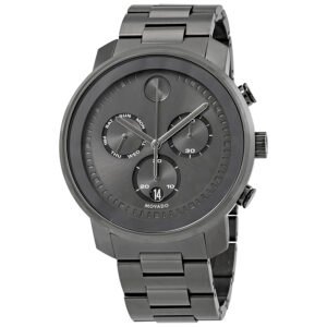 Movado Bold Chronograph Gunmetal Dial Men's Watch 3600486