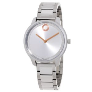 Movado Trend Element Quartz Silver Dial Ladies Watch 3600975