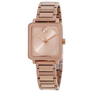 Movado Bold Evolution 2.0 Quartz Rose Gold Dial Ladies Watch 3601163