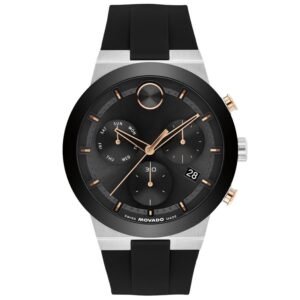 Movado Bold Chronograph Quartz Black Dial Men's Watch 3601330