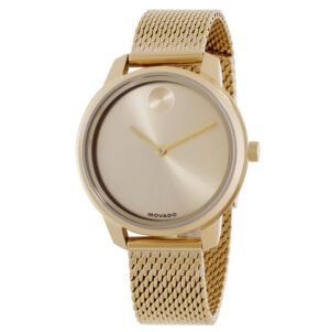 Movado Bold Quartz Gold Dial Ladies Watch 3601341